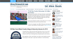 Desktop Screenshot of librarysciencelist.com